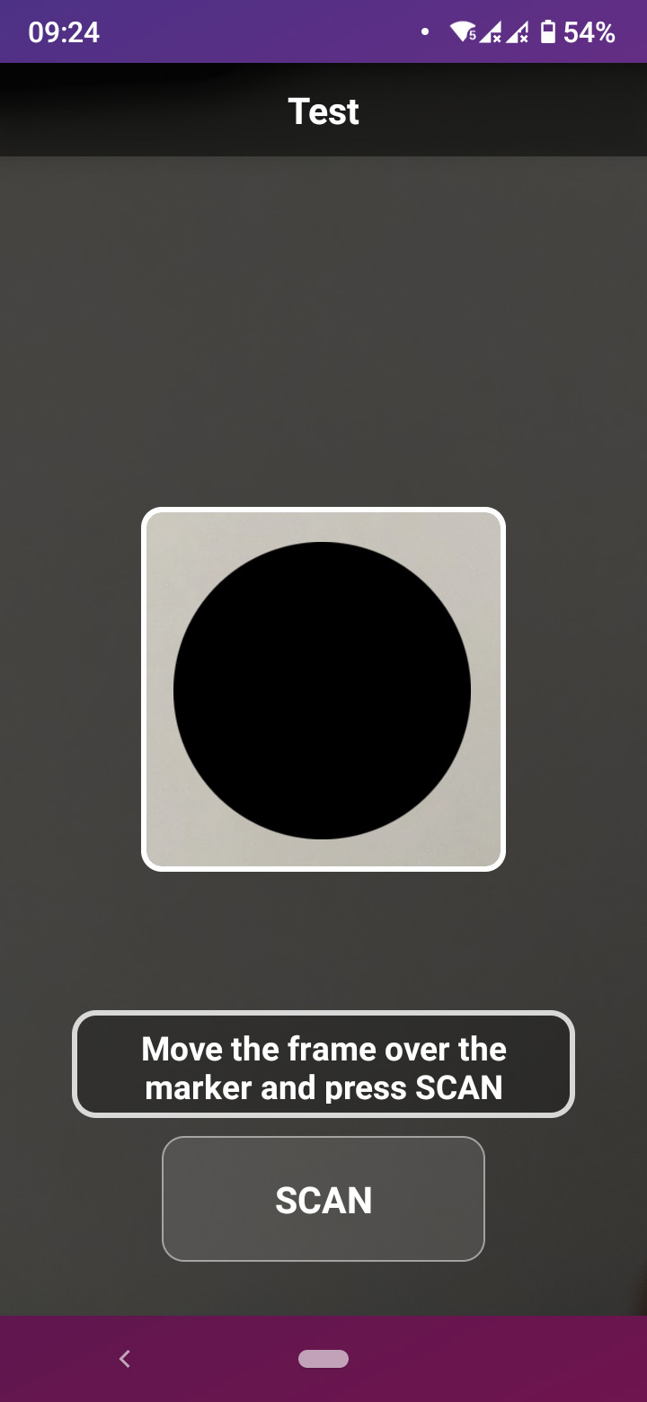 Scanning screen