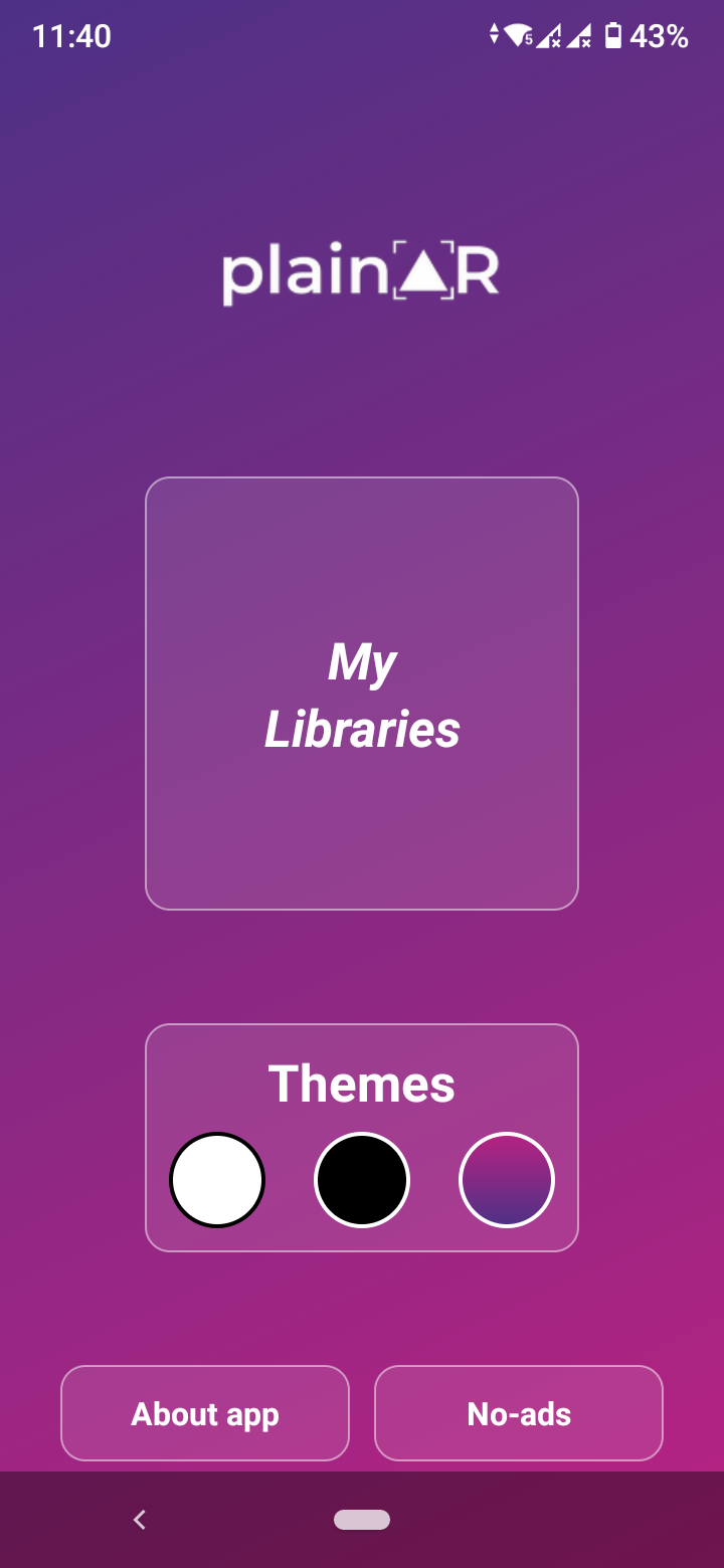 Start screen